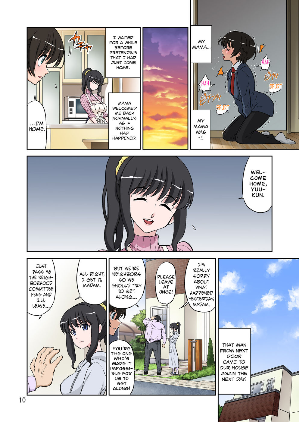 Hentai Manga Comic-Mama Was Too Divine So Our Neighbor Did The Mating Press On Her-Read-10